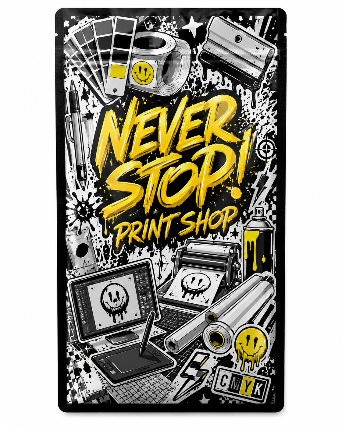 5X8 MYLAR STICKER BAG