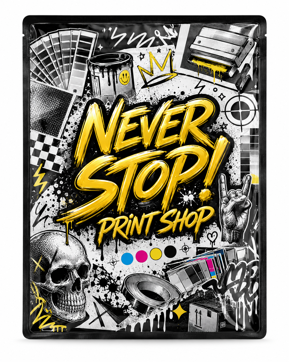 14X16 MYLAR STICKER BAG